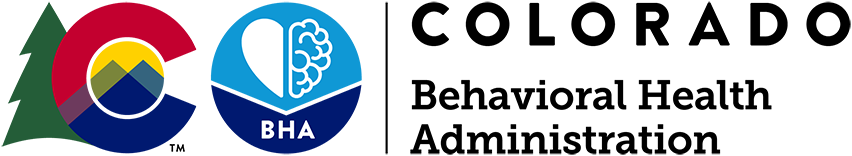 State of Colorado Logo followed by the Behavioral Health Administration logo